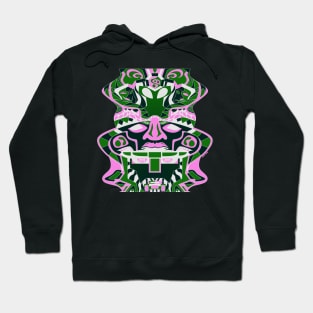 olmec totem in pink sentinel ecopop tower Hoodie